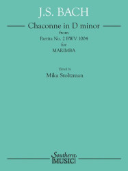 J.S. Bach: Chaconne in D minor from Partita No. 2 BWV 1004 (noty na marimbu)