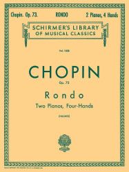 Frédéric Chopin: Rondo, Op. 73 (noty na čtyřruční klavír)
