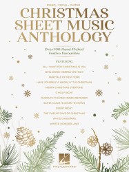 Christmas Sheet Music Anthology (noty na klavír, zpěv, akordy)