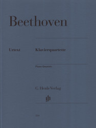 Ludwig van Beethoven: Piano Quartets (noty na housle, violu, violoncello, klavír)