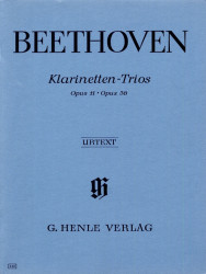 Ludwig van Beethoven: Clarinet Trios B flat major op. 11 & E flat major (noty na klarinet, violoncello, klavír)