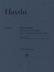 Joseph Haydn: Divertimenti for Piano (noty na housle, violoncello, klavír)