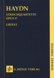 Joseph Haydn: String Quartets Book III op. 17 - Study score (noty pro smyčcový kvartet)