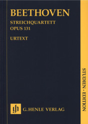 Ludwig van Beethoven: String Quartet In C Sharp Minor Op.131 - Study score (noty pro smyčcový kvartet)