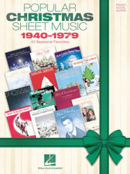 Popular Christmas Sheet Music: 1940-1979 (noty na klavír, zpěv, akordy)