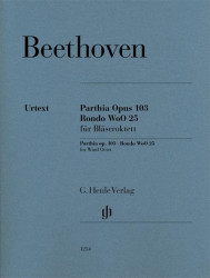 Beethoven: Parthia Op. 103 - Rondo WoO 25 For Wind Octet (noty na 2 lesní rohy, 2 hoboje, 2 klarinety, 2 fagoty)