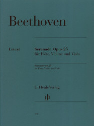 Beethoven: Serenade D major op. 25 (noty na příčnou flétnu, housle, violu)