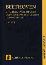 Beethoven: Choral Fantasy In C Minor Op. 80 - Study Score (noty na pro orchestr, pěvecký sbor)