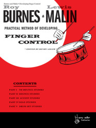 Burns & Malen: Practical Method of Developing Finger Control (noty na bicí)