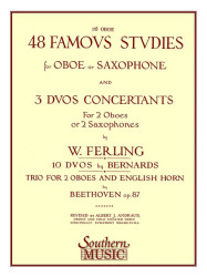 Franz Wilhelm Ferling: 48 Famous Studies - 1st and 3rd Part (noty na hoboj nebo saxofon)