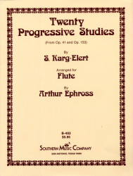 Sigfrid Karg-Elert: 20 Progressive Studies (noty na příčnou flétnu)