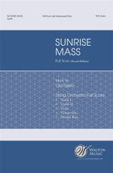 Ola Gjeilo: Sunrise Mass - SSAATTBB (noty na sborový zpěv, smyčcový kvartet, kontrabas)