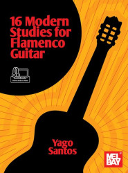 Yago Santos: 16 Modern Studies for Flamenco Guitar (noty, tabulatury na kytaru) (+audio+video)