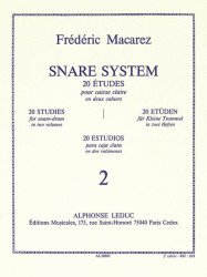 Frédéric Macarez: Snare System, 20 Studies for Snare Drum 2 (noty na bicí)