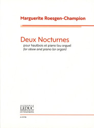 Marguerite Roesgen-Champion: Deux Nocturnes (noty na hoboj, klavír)