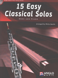 15 Easy Classical Solos (noty na hoboj, klavír) (+audio)