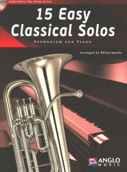 15 Easy Classical Solos (noty na eufonium, klavír) (+audio)