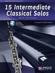 15 Intermediate Classical Solos (noty na hoboj, klavír) (+audio)