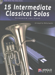 15 Intermediate Classical Solos (noty na eufonium, klavír) (+audio)