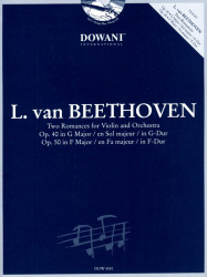 Beethoven: 2 Romances op. 40 in G major & op. 50 in F major (noty na housle, klavír) (+audio)