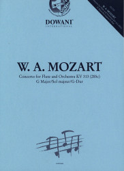 W.A. Mozart: Concerto KV 313 / 285c in G Major (noty na příčnou flétnu, klavír) (+audio)