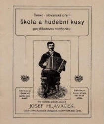Josef Hlaváček: Česko-slovanská ciferní škola a hudební kusy pro třířadovou harmoniku