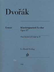 AntonÍn Dvořák: Piano Quartet Eb Major Op. 87 (noty na housle, violu, violoncello, klavír)