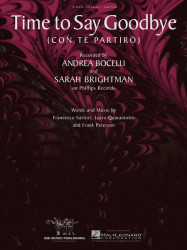 Andrea Bocelli & Sarah Brightman: Time to Say Goodbye / Con Te Partiro (noty na klavír, zpěv, akordy)