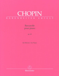 Frédéric Chopin: Barcarolle in F-sharp major op. 60 (noty na klavír)