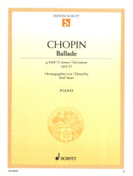 Frédéric Chopin: Ballade G Opus 23 (noty na klavír)