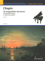 Frédéric Chopin: 10 Selected Nocturnes (noty na klavír)