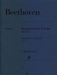 Ludwig van Beethoven: Piano Sonata No. 11 B Flat Op. 22 (noty na klavír)