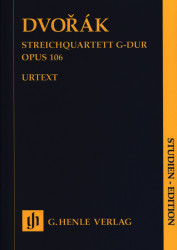 Antonín Dvořák: String Quartet in G major op. 106 - Study Score (noty pro smyčcový kvartet)