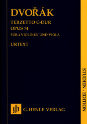 Antonín Dvořák: Terzetto in C major op. 74 - Study score (noty pro 2 housle, violu)