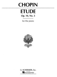 Frédéric Chopin: Etude In E Major Op.10 No.3 (noty na klavír)