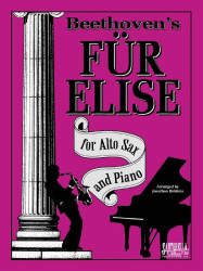 Ludwig van Beethoven: Für Elise (noty na altsaxofon, klavír)