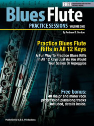 Blues Flute Practice Session Volume 1 (noty na příčnou flétnu)(+audio)