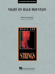 Modest Petrovič Musorgskij: Night on Bald Mountain (noty pro smyčcový orchestr, party, partitura)