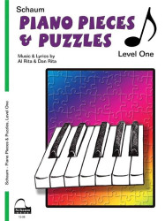 Schaum Piano Pieces & Puzzles - Level 1 (noty na klavír)