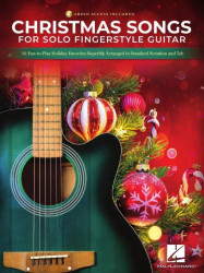 Christmas Songs for Solo Fingerstyle Guitar (noty, tabulatury na kytaru)(+audio)