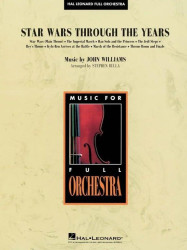 Star Wars Through the Years (noty pro kompletní koncertní orchestr, party, partitura)