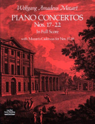 W.A. Mozart: Piano Concertos Nos.17-22 (noty, partitura)
