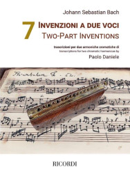 Johann Sebastian Bach: 7 Two-Part Inventions (noty na harmoniku)
