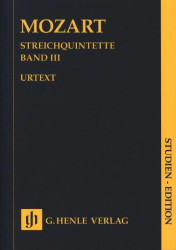 Wolfgang Amadeus Mozart: String Quintets - Book 3 (noty pro smyčcový kvintet, partitura)