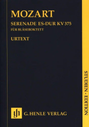 Wolfgang Amadeus Mozart: Serenade IN E flat major KV. 375 (noty, partitura)