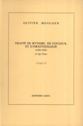 Olivier Messiaen: Traité de Rythme, de Couleur et d'Ornithologie 6 (hudební nauka)