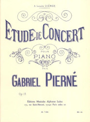 Gabriel Pierné: Etude De Concert Opus 13 (noty na klavír)