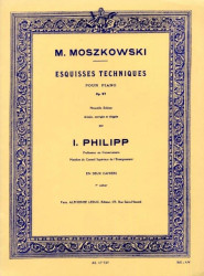 Moritz Moszkowski: Esquisses Techniques Op.97, Vol. 1  (noty na klavír)