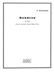 Olivier Messiaen: Rondeau (noty na klavír)