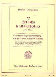 Jacques Charpentier: 74 Études Karnatiques Cycle 06 (noty na klavír)